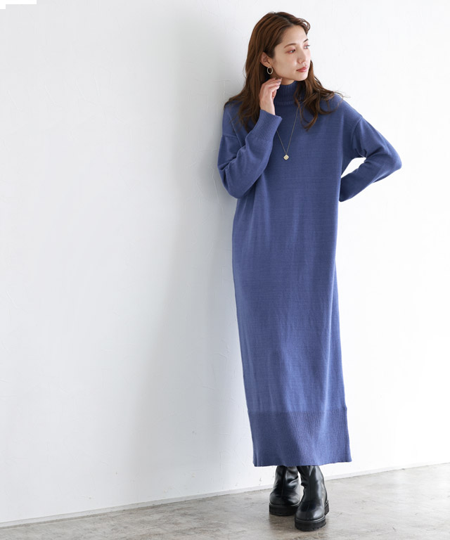 Kitamura キタムラ カシミヤ ニットワンピース Kitamuraシルクカシミヤニットワンピース