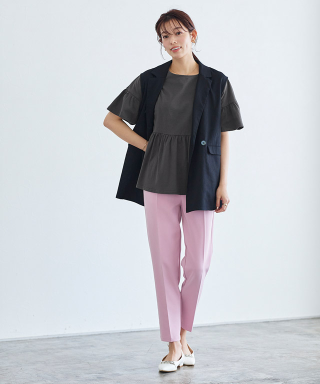 【新品タグ付】イタリア製トレンタドゥエジリチノ 上品ストレッチ×美脚テーパード be2209-022202_staff4.jpg