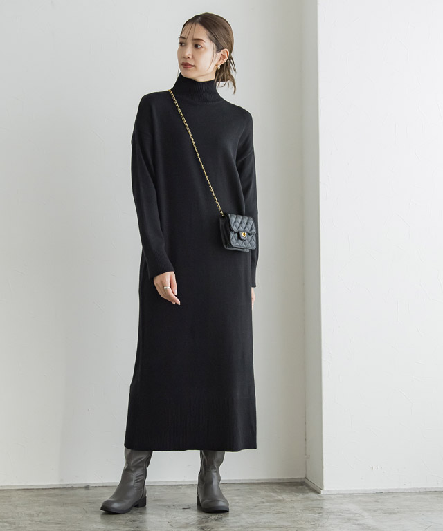 お家で洗濯できるのもポイント高め！機能性抜群のお手入れ楽ちんニットワンピ