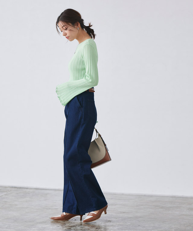 HeRIN.CYE | Pin tuck knit pants (パンツ ) |SHEL'TTER WEBSTORE