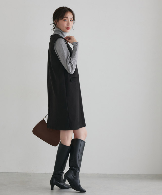 一枚で完成する洗練スタイル