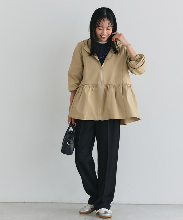 甘辛バランスが絶妙！フレアアウターで魅せる大人の上品カジュアルスタイル