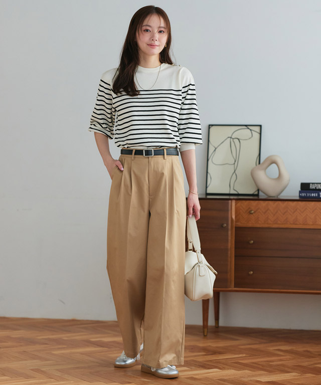 バボーダーを品良く攻略。大人の洗練フレンチカジュアル
