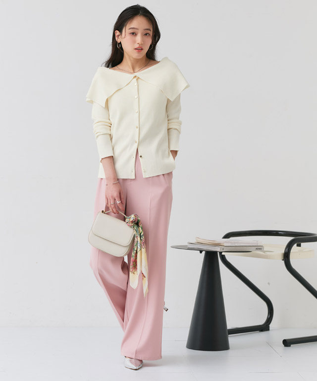 大人に似合う春ピンク！ビッグカラーで作る、ほんのり甘い旬のきれいめカジュアル