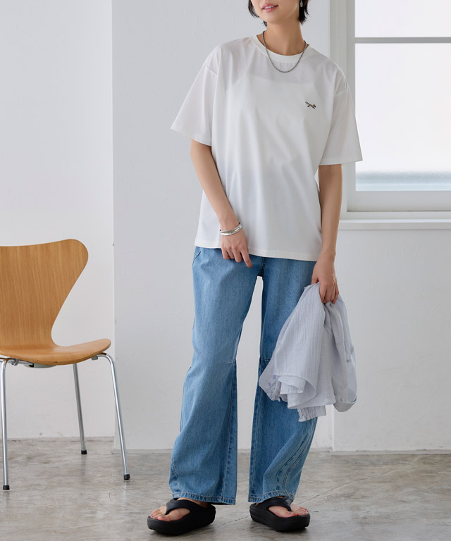 ワンポイントTシャツとデニムで作る大人の休日カジュアル